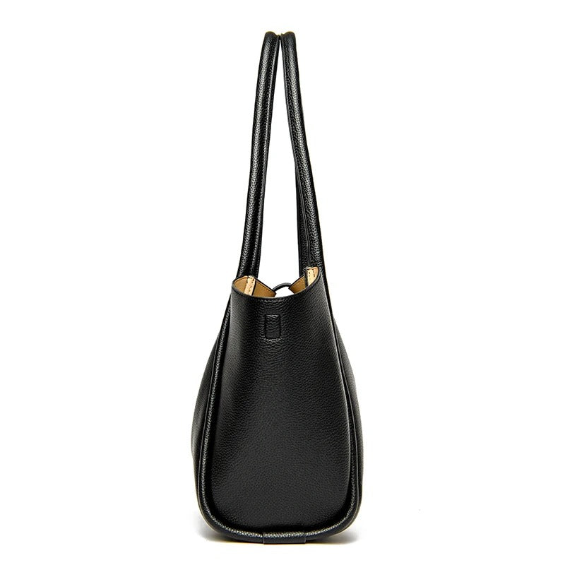 Sac à main Haute Ligne - Cuir de vache grainé