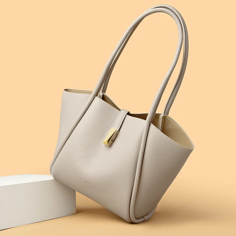 Sac à main Haute Ligne - Cuir de vache grainé