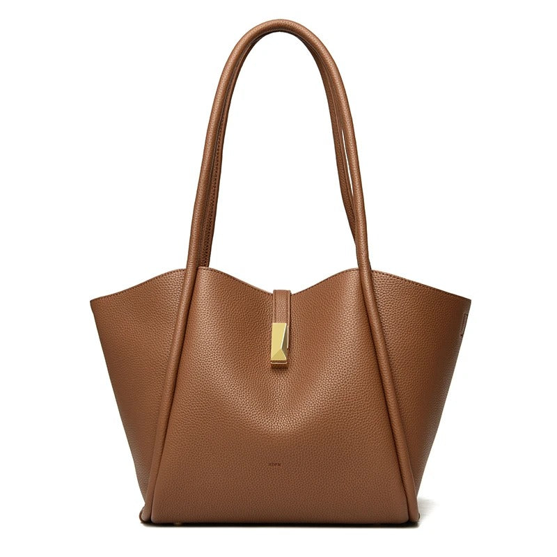 Sac à main Haute Ligne - Cuir de vache grainé