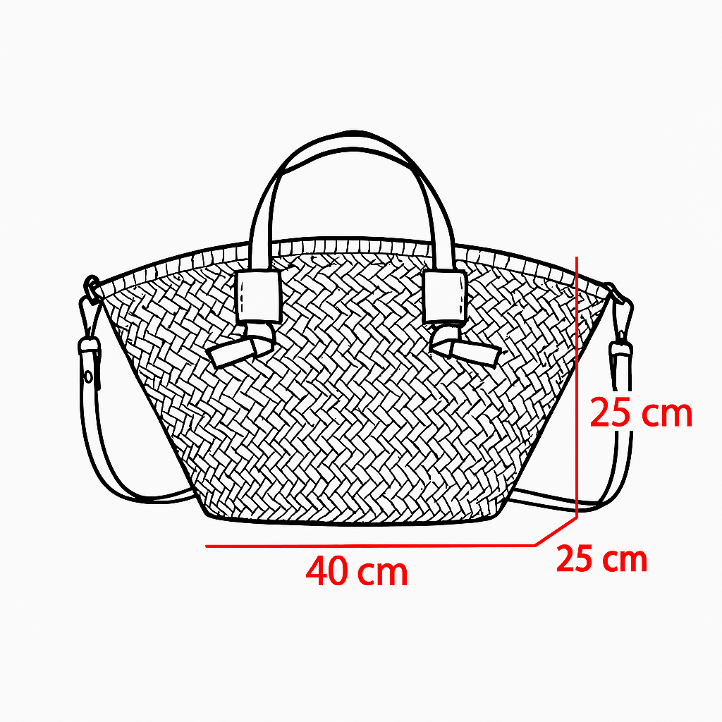 Sac Palma – Paille tressée naturelle
